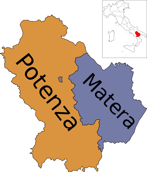 mapa de basilicata